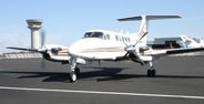 Beechcraft Super King Air 200 au départ du Bourget